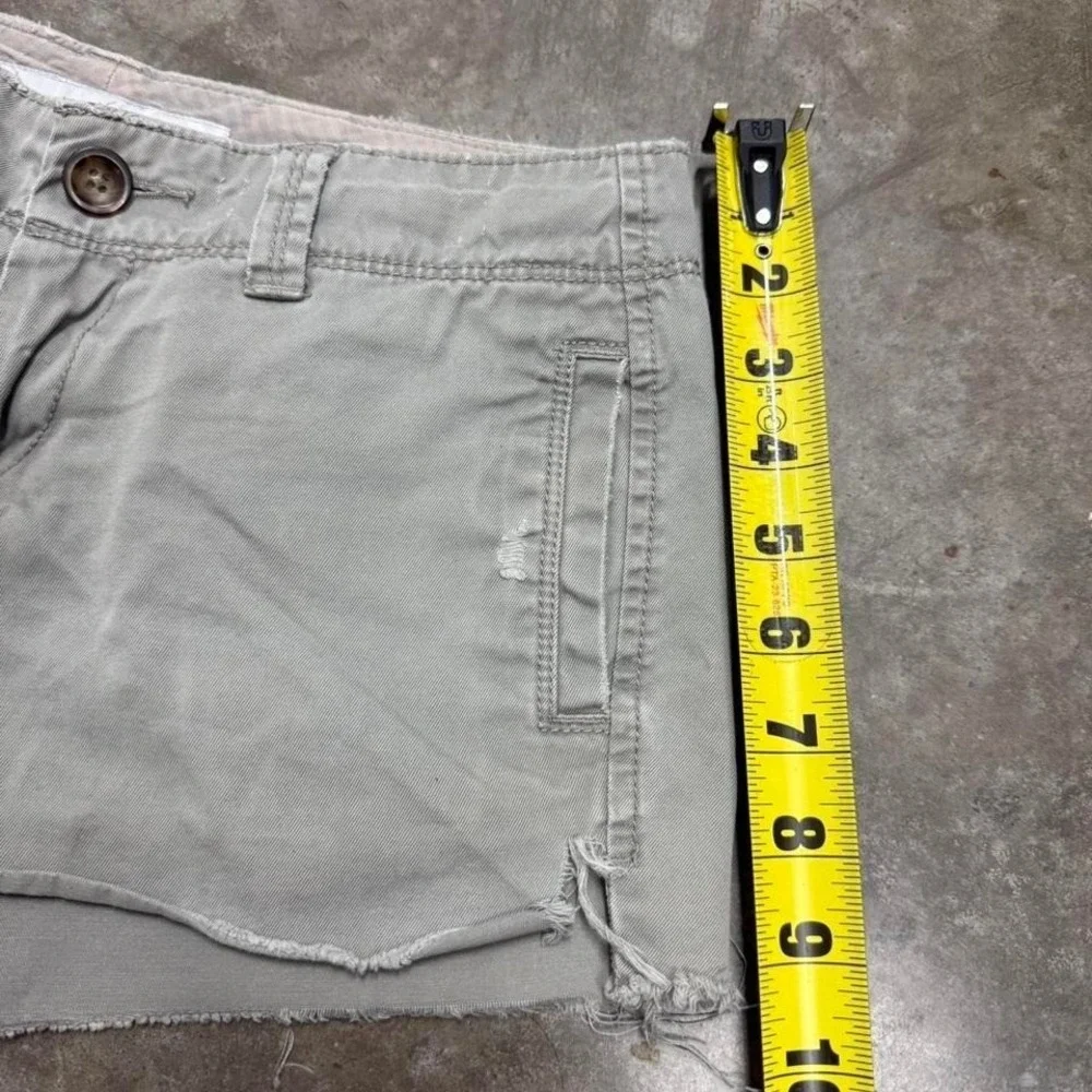 Old Navy Light Green Y2K Low Rise Mini Shorts Size‎ 0